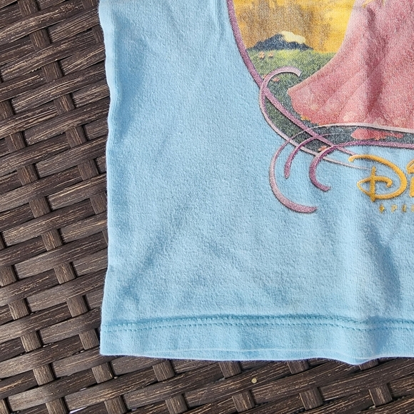 Disney Princess Ariel Blue Short Sleeve Kids Tee Size XXS 2-3 - Picture 6 of 10
